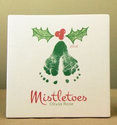 a christmas card with the words mistletoes on it