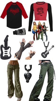 Freaky Friday - Anna Lindsay Lohan Outfit Inspo/Halloween Costume Rockstar Halloween Costume Women, Rockstar Halloween Costume, Fantasia Diy, Rockstar Costume, Rock Costume, Classy Halloween Costumes, Friday Outfit, Black Halloween Dress, Trendy Halloween Costumes