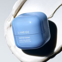 Water Bank Blue Hyaluronic Intensive Moisturizer | Laneige – LANEIGE Moisturiser Product Photography, Laneige Water Bank Blue Hyaluronic, Laneige Water Bank, Extra Dry Skin, Products Photography, Skin Dryness, Improve Skin Elasticity, Skin Barrier, Skin Care Essentials