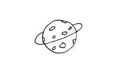 a drawing of the planet saturn