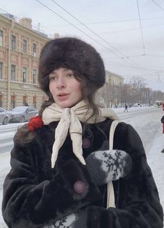 Russian Winter Hat, Moodboard Inspo, Russian Hat, Hat Aesthetic, Russian Winter, Winter Inspo, روتين العناية بالبشرة, Snow Angels