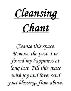 Sage New Home, Mantra For New Home, Sage For Cleansing Home, Spells For New Home, Cleansing New Home, Sage Cleansing Prayer Home, How To Cleanse Your Home Of Bad Energy, Cleansing Chant, Home Cleanse