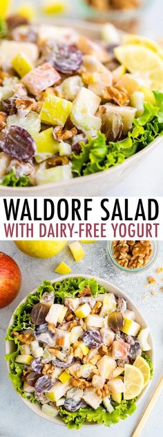 this salad with dairy - free yogurt is the perfect side dish for any meal