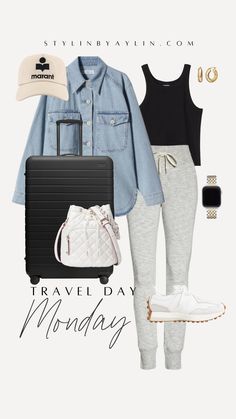 Sharing seven styled looks to get you through your next vacation. @stylinbyaylin Comfortable Travel Outfit, Clothes Style, Vacation Style, Weekend Outfit, Airport Outfit