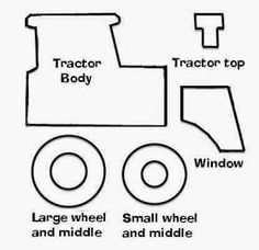 a diagram showing the parts of a tractor