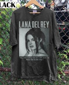 Lana Del Rey Oversized Shirt, Lana Del Ray Tshirt, Lana Del Ray Clothes, Lana Del Rey Shirt Outfit, Lana Del Rey Tshirt Design, Lana Del Rey Shirt Design, Cool Prints For Tshirts, Aesthetic T Shirts Vintage, Lana Del Ray Shirt