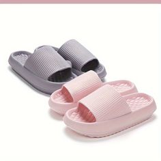 Material:EVAPatterned:Solid colorType:Slip-onAll-season:SummerPrinting Type:No PrintingItem ID:PH59219 Casual Pink Non-slip Platform Slippers, Summer Beach Flat Slip-ons, Comfortable Slip-ons For Summer Vacation, Pink Round Toe Slippers For Summer, Beach Slip-ons With Non-slip Sole, Non-slip Slip-ons For The Beach, Non-slip Beach Slip-ons, Pink Open Toe Slippers For Summer, Summer Open Toe Pink Slippers