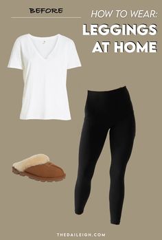 The Perfect Layers for Lounging At Home — THE DAILEIGH Outfits For Women Over 50, Winter Outfits For Women, Black Leggings Outfit, Leggings Outfits, How To Wear Leggings, Stylish Fall Outfits