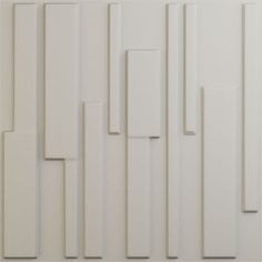 an abstract white wall with lines and rectangles