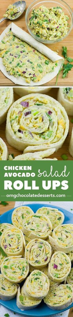 chicken salad roll ups are an easy appetizer that is ready in less than 30 minutes