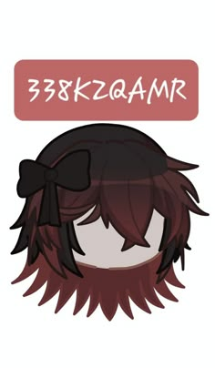 an anime character with long hair and a bow on her head, text reads 3 8 k