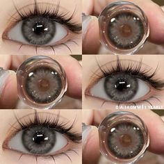 Cosmetic Green, Blue Eye Lenses, Eye Colours, Contact Case, Eye Lenses, Green Contacts, Grey Contacts, Green Cosmetics, Eye Chart