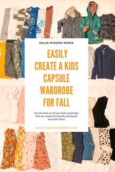 Fall Winter Capsule Wardrobe, Minimalist Kids, Boys Closet, Wardrobe Styling, Laundry Tips, Capsule Closet, Mama Blog