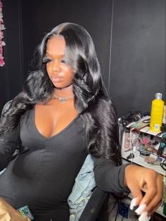 Layered Black Wig Black Women, Layer Wigs For Black Women, Curled Layered Wig Black Women, Layered Hair Lace Wig, Layered Curled Wig, Wig Install No Baby Hair, Layered Curls Wig Black Women, Layered Wig With Curls, Layers Wig Black Women