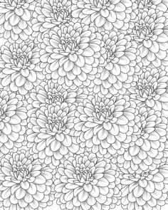 a large flower pattern with many petals