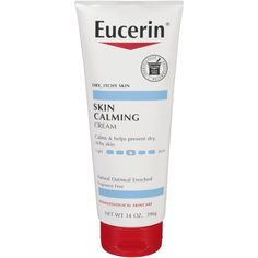 Eucerin’s Skin Calming Cream provides 24 hour moisture and long term control of dry, itchy skin. The gentle formula contains soothing oatmeal that provides relief from itch and contains rich emollients that help moisturize and protect skin. The cream is easy to apply, non-greasy and is easily absorbed. Skin Calming Cream is safe for sensitive skin, fragrance and dye free, and is non-comedogenic. Provides long term control of dry, itchy skin Delivers 24 hour hydration and soothes dry, itchy skin Best Lotion, Dry Itchy Skin, Skin Science, Body Lotion Cream, Body Moisturizers, Personal Care Products, Moisturizing Cream, Dermatologist Recommended, Itchy Skin