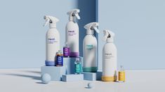 Neat Releases a Brand Refresh That's Bolder and Even More Eco-Friendly | Dieline - Design, Branding & Packaging Inspiration Hand Wash Bottle, Bathroom Cleaners, Mirror Cleaner, Foaming Hand Wash, Small Glass Bottles, Brand Refresh, Aluminum Bottle, Reusable Bottle, Bathroom Cleaner