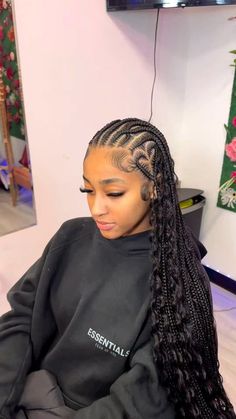 Twisted Hair, Cute Box Braids Hairstyles, Feed In Braid