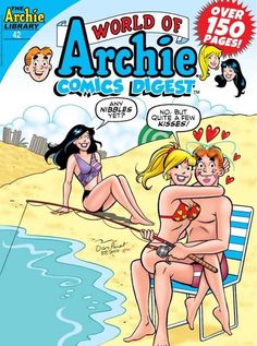 an adult comic strip with two women on the beach and one man sitting in a chair