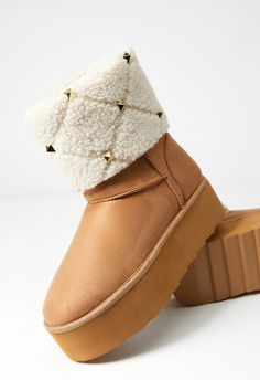 JustFab Light Camel female Fashion >> Shoes >> Boots >> Fuzzies regular Material: Faux Suede/ Faux Fur Heel Height: 2.0" Platform Height: 2.0" Closure: Slip On Imported Nicola Fuzzie Bootie Faux Fur Heels, Fur Heels, Fashion Shoes Boots, Shoe Dazzle, Female Fashion, Shoes Boots, Bootie, Faux Suede, Camel