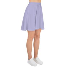 Lavender midi skirt | above the belly button 💜 This cute pastel purple skater skirt is perfectly on-trend! 🐟 6% of profits go to protecting our oceans 🎉 FREE US SHIPPING & Reduced Worldwide Shipping This lavender skirt for women is this special (why the $48): ✄ Handmade ♕ Premium Quality ❀ Eco Ink Print ☺ Ethical Manufacturing ✔ Supports a good cause (the ocean!) and.... ➳ Fade resistant ➳ Not see-through ➳ Sweat-wicking ➳ Durable Matching Crop Top: https://www.etsy.com/listing/688388032/ Purple Skater Skirt, Pink Skater Skirt, Lavender Skirt, Blue Skater Skirt, Colourful Clothing, Shirts And Skirts, Colorful Clothes, Colorful Accessories, Skirt Midi