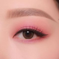 Korean Beauty Makeup, Hd Make Up, Eye Makeup Looks, Pink Eye, Eye Makeup Pictures