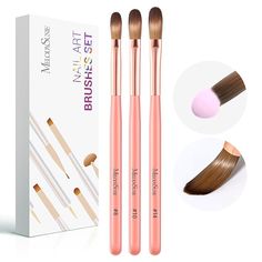 3PCS NAIL ART BRUSH SET: Contains 3 different sizes,8,12,14, with soft and dense bristles that pick up powder easily, good for acrylic applications. Whether you are doing DIY at home or in a professional nail salon, it helps you easily complete the powder pickup steps, providing convenience and efficiency to your nail art process.
PREMIUM QUALITY: The metal tube firmly locks the body and tip, effectively avoiding breakage and bristle loss problems and making the brush more durable. Provide you with a high quality Acrylic Nail Brush, Art Process, Art Brush, Nail Brush, Nail Art Brushes, Nail Brushes, Process Art, Professional Nails, Brush Set