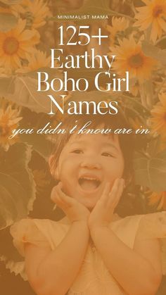 Looking for some cute, bohemian baby names for your little girl? *This* is the ultimate collection of earthy, nature inspired baby names. So get your baby names list ready and add these totally unique, uncommon and whimsical baby names rn! (aka hippie baby girl names / bohemian baby names / hippie girl names) Hippie Baby Girl, Earthy Boy Names, Christian Baby Girl Names, Bohemian Baby Names, Unusual Girl Names, Names I Love