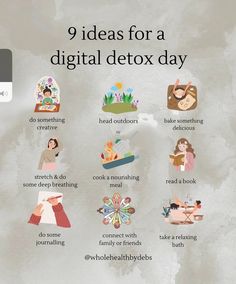 Looking to disconnect and rejuvenate? Explore nine easy ways to enjoy a digital detox day that will refresh your mind, body, and spirit. Which of these activities will you choose for your next screen-free adventure? Share your unplugging plans with us! Pre Workout Stretches, Hygge Lifestyle, List Design, Sugar Detox, Mind Body And Spirit, Sweet Escape, Screen Free