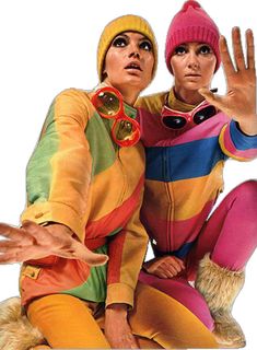 Ski Inspiration, 1960's Fashion, Coats Vintage, Colors Matching, Sixties Fashion