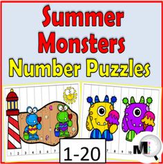 the number puzzles for summer monsters