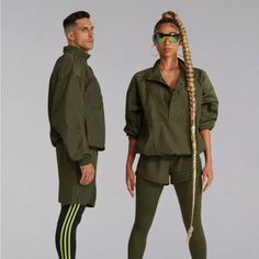 All Gender Size: Small Material: Nylon Beyonce Ivy Park Addidas Limited Release Annorak Jacket X Peloton. Bungee-Adjustable Details And Snap-Buttons Down The Front Let You Play With Shape And Layering. - This Product Was Made Using Unitefit An All-Gender Fit System That Was Created With A Spectrum Of Sizes, Genders And Forms In Mind. - Wear This Jacket Your Way The Adjustable Details Let You Do Just That. - Stand-Up Collar With Snap-Button Closure100% Nylon Plain Weave - Front Zip Pockets - Elastic Cuffs - Bungee-Adjustable Elastic Hem. Beyonce Ivy Park, Ivy Park, Anorak Jacket, Beyonce, Stand Up, Ivy, Layering, Adidas, Elastic