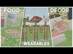 three different types of furniture in minecraft