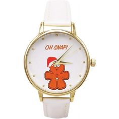 Rosemarie Collections Women's Glitter Novelty Christmas Holiday Watch (White Gingerbread Man) White Gingerbread, Holiday Quote, Christmas Watches, Geneva Watch, Your Value, White Watch, Pearl Leather, Christmas Jewelry, Beautiful Watches