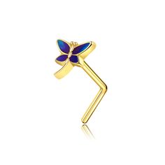 PRICES MAY VARY. 【14K Gold Dragonfly Nose Stud】 Unique Gold Dragonfly Nose Stud, release yourself and show your own special personality! With its elegant and understated design, this nose ring is a striking addition to any look. With a super delicate tiny Nose Stud, dainty dragonfly design is suitable for all occasions of daily wear. Ready to be your everyday nose stud. 【Solid 14K Gold Nose Stud】 The Dragonfly Nose Ring is made of 14K solid gold(real gold, not just plated), very shining and dain Yellow Gold Pierced Nose Studs As Gift, Bee Nose Ring, Diamond Nose Studs In Yellow Gold For Gift, Gold Nose Jewelry, Elegant Yellow Gold Nose Studs, Gold Butterfly Nose Stud, Tiny Nose, Tiny Nose Studs, Dragonfly Design