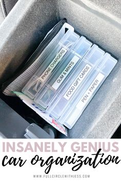 car organization tips Rv Organizing, Organization Cabinets, Car Organization Ideas, Car Organization Hacks, Car Organization Diy, Small Apartment Organization, Mini Sewing Kit, Clean Mama, Period Kit