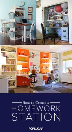 how to create a homework station in your home