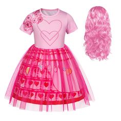 PRICES MAY VARY. Adorable Descendants Bridget costume girls rise red cosplay clothes princess dresses. Material: Descendants Bridget dress up is made of high-quality polyester fabric, soft and comfortable, not easy to scratch children's delicate skin. Durable material that is not easily deformed or discolored even after multiple washes. Feature: Bridget cosplay outfit uses 3D printing technology, realistic patterns and close resemblance to animated character designs, bright and vivid. Ruffled sleeves,the design of the tulle skirt layer is even more unique. Occasion: Descendants Rise of Red Bridget costume clothes is perfect for Halloween costumes, cosplay, birthday party, role play, pretend play, dress up, playwear, photography. Best gift for the daughter/niece/granddaughter of a fan of th Descendants Costumes, Baby Costumes Girl, Kids Costumes Girls, Red Costume, Chloe Dress, Halloween Fancy Dress, Birthday Party Dress, Dress Up Outfits, Crewneck Dress