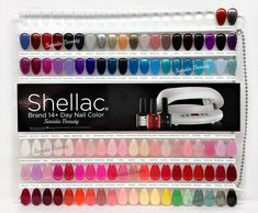 Salon Color Palette, Nail Palette, Cnd Shellac Colors, Colored Nail Tips, Popular Nail Colors, Shellac Colors, Free Posters, Cnd Nails, Paint Color Chart