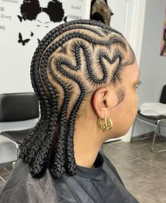 Stitch Cornrow Braids, Braids With Beads And Curls, Cornrows With Designs, Braids With Designs, Stitch Braids Hairstyles, Cornrow Braids Hairstyles, Braided Ponytails, Stitch Braid, Hair Braid Patterns