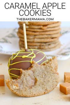 caramel apple cookies are the perfect treat for an afternoon snack, and they're so easy to make