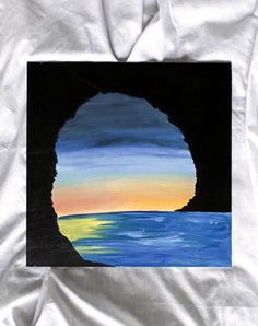 an image of a painting on a white t - shirt that is being used as a background