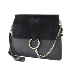 Chloe Shoulder Bag Pochette Suede Black Width 28-32 Height 26 Gusset 2 Strap Height 34.5-44 (Cm) Chloe Shoulder Bag, Chloe Bags, Chloe Bag, Limited Time, Black Color, Chloe, Bag Lady, Shoulder Bag, Black