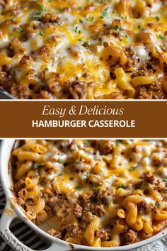 Chicken And Hamburger Recipes, Hamberburger Casserole, Hamburger Pasta Dishes, Mac And Cheese Hamburger Casserole, Hamburger Dishes Easy, Hamburger Pasta Recipes Casseroles, Casserole Recipes Hamburger, Hamburger Noodle Casserole Recipes, Hamburger Casserole Recipes Easy