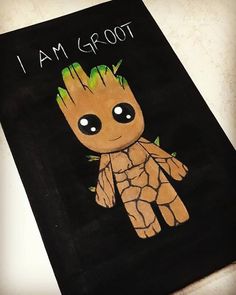 i am groot book with an image of a baby groote on it