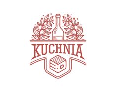 the logo for kuchinia, an italian wine brand that has been named after its founder