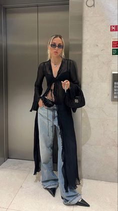 Stile Kendall Jenner, Pastel Outfit, Looks Black, Looks Street Style, Cardigan Outfits, Mode Inspo, Looks Chic, 가을 패션, Looks Style