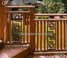 an image of a balcony railing with decorative designs on it and the words railing art capital com