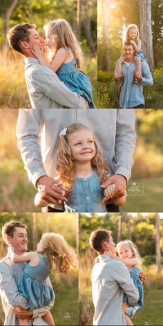 3 year old girl and Dad spin kiss in golden fall field Fall Family Photography, Toddler Poses, First Family Photos