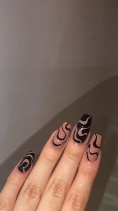 Edgy Nails, Grunge Nails, Casual Nails, Classy Acrylic Nails, Designs Nail, Ideas Nails, Nail Art Ideas, Funky Nails, Chic Nails